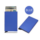 DIENQI Carbon RFID Wallet Male Mini Slim Money Card Holder