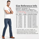 Mens Boot Cut Jeans Slightly Flared Slim Fit Denim Pants