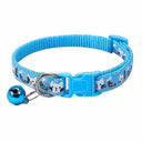 Colorful Cats Pattern Bell Collar: Stylish and Safe Pet Accessory  ourlum.com GOLD  