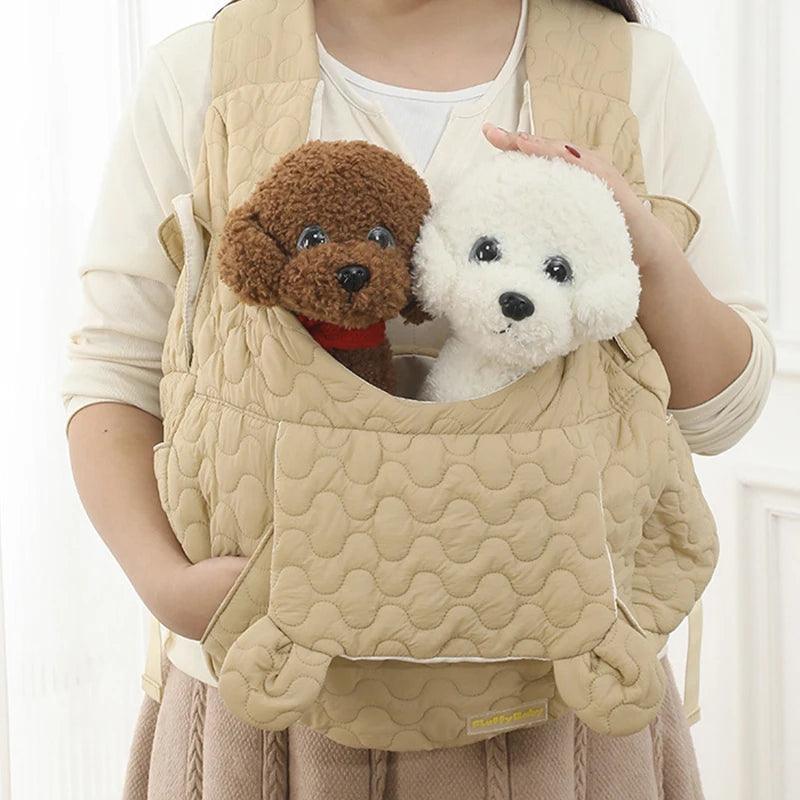 Winter Chest Pet Carrier: Stylish and Spacious Dog and Cat Travel Bag for All Seasons  ourlum.com   