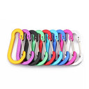 5pcs Tools Carabiner Outdoor Backpack Camping Climbing Booms Fishing Hook Keychain Lock Buckle Snap Clip