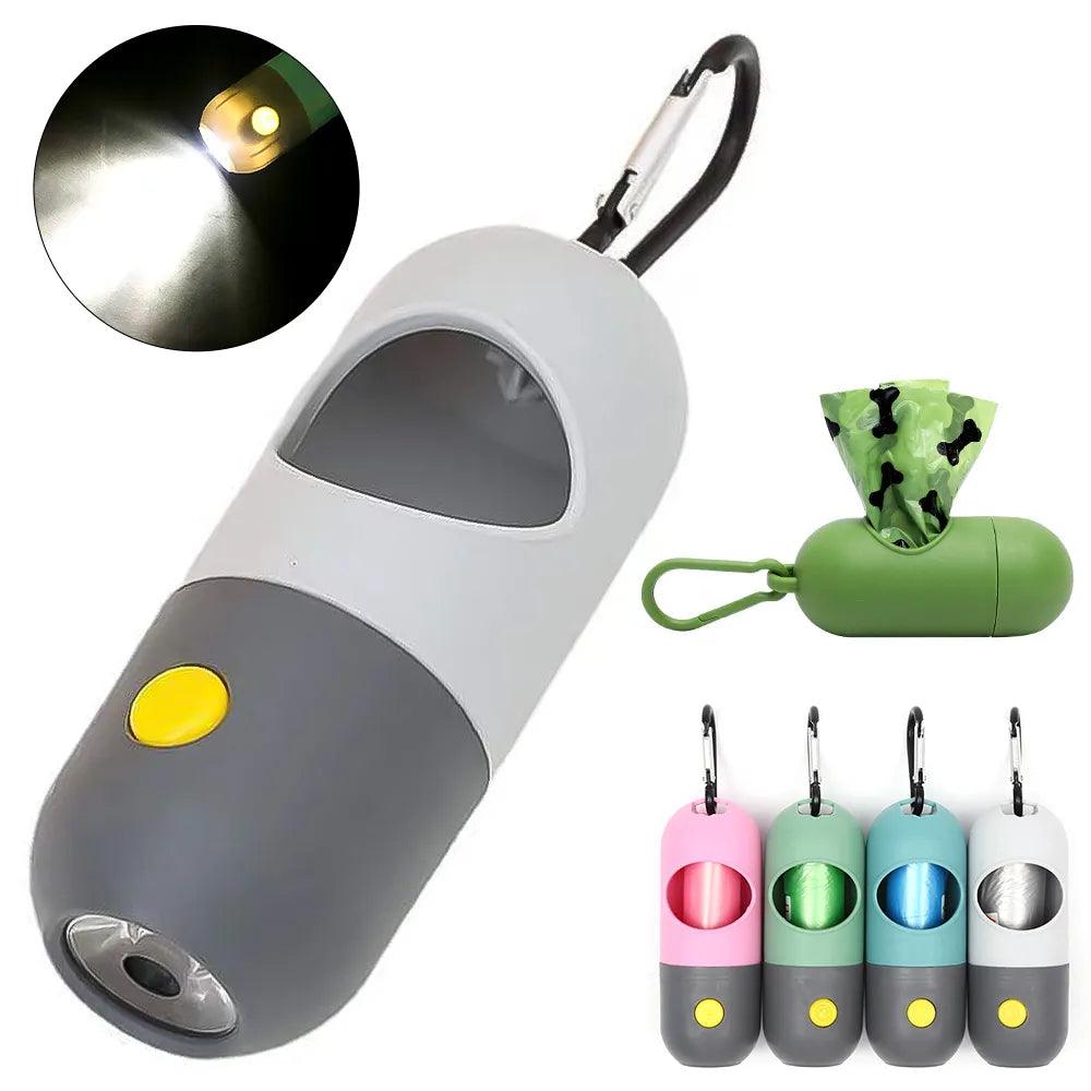 LED Light Dog Poop Bags Dispenser: Eco-Friendly Pet Waste Management  ourlum.com   