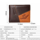 Genuine Leather Men's Wallet with Coin Pocket Stylish Purse