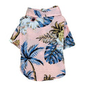 Hawaiian Style Pet Shirt: Pineapple Print Breathable Dog Clothes  ourlum.com Pink Coconut tree S 