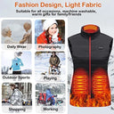 Women 9 Heated Vest Zones Electric Heated Jackets for Camping