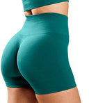 High Waist Scrunch Butt Seamless Yoga Shorts for Women - Push Up Athletic Gym Workout Bottoms