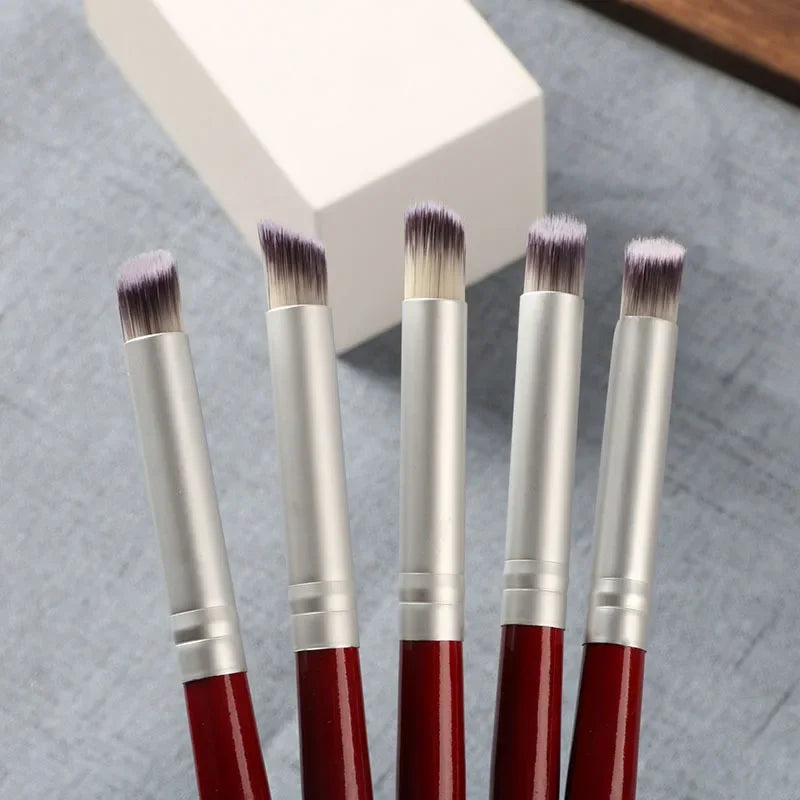 Gradient Smudge Nail Brush Art Brushes for Manicure Uv Gel Polish Draw Paint Wooden Pen Nail Tools Accesoires Set  ourlum.com   