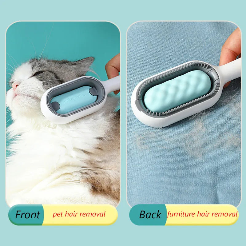 Double Sided Pet Grooming Brushes with Wipes: Versatile Cat Dog Comb  ourlum.com   