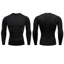 Men Compression Running T-shirt Fitness Tight Long Sleeve Sport Shirts Training Jogging Tops Gym Sportswear Dry Fit Rashgard