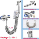 Bidet Sprayer Set: Stainless Steel Toilet Hygiene Spray Gun