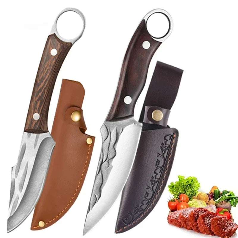 Stainless Steel Chef's Knife Set with Wooden Handle