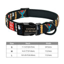 Engraved Nylon Pet ID Collar with Nameplate for Dogs: Personalized Safety Tag Collar  ourlum.com 231RE S 