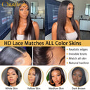 Glueless Transparent Lace Front Wig - Premium Human Hair