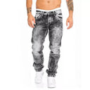 Mens Jeans Brands Straight Stretch Slim Jean Homme Casual Pants