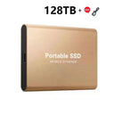  High-speed Portable External Hard Drive: Efficient Data Transfer Work & Study  ourlum.com Gold 128TB  