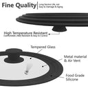 Versatile Tempered Glass Universal Lid for Cookware 16cm to 32cm