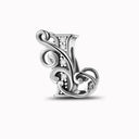 925 Sterling Silver Zircon Vine 26 Letters Pendants Bead