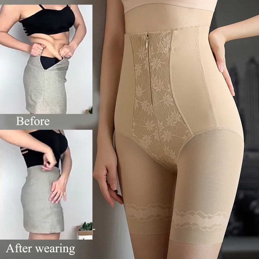 High Waist Tummy Control Shapewear for Women - Slimming Compression Body Shaper