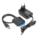 SATA to USB 3.0 Adapter Cable for 3.5/2.5 Inch SSD HDD