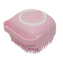 Bath Massage Silicone Brush for Dogs Cats: Gentle Safety Spa Tool  ourlum.com Pink Brush 