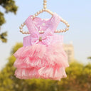 Royalty Ruffle Dog Dress: Elegant Lace Skirt for Stylish Summer Pet Fashion  ourlum.com pink dress M 