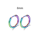 Simple Stainless Steel Hoop Earrings for Cartilage Piercings