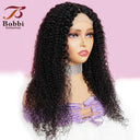 Natural Black Jerry Curly Lace Front Wig Versatile Human Hair