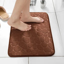 VIKAMA 40X60CM Coral Fleece Non-Slip Bathroom Floor Mat