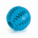 Interactive Rubber Dog Toy: Teeth Cleaning Chew Ball Fun