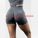 High Waist Scrunch Butt Seamless Yoga Shorts for Women - Push Up Athletic Gym Workout Bottoms