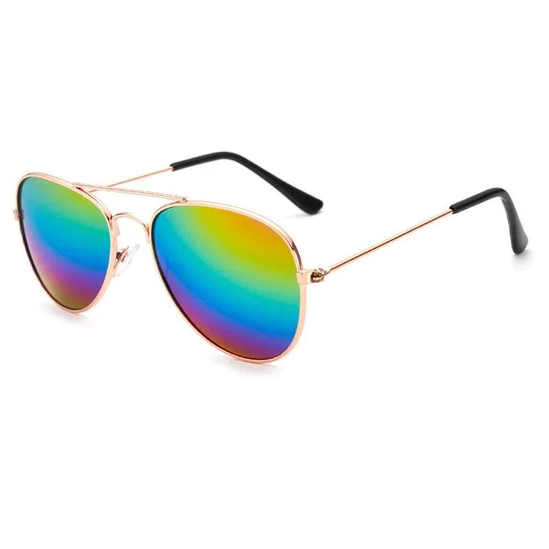 Trendy UV400 Retro Kids Sunglasses for Boys and Girls - Stylish Luxury Eyewear for Outdoor Fun