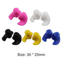 1 Pair Waterproof Soft Earplugs Silicone Portable Ear Plugs