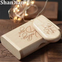 Wooden USB Pen Drive: Elegant Wedding Photography Memory Stick  ourlum.com   