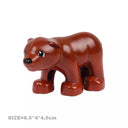 Big Farm Animals Building Blocks Set: Creative Educational Toy Blocks  ourlum.com Little brown bear  