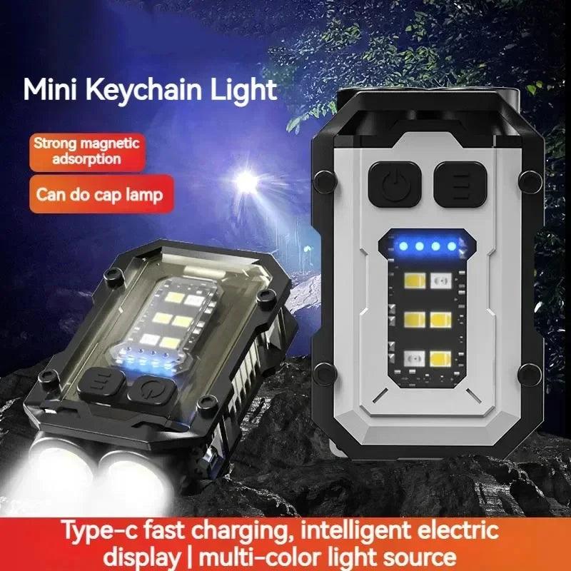 Portable Keychain Light: Compact Dual Source Flashlight for Outdoor Adventures  ourlum.com   