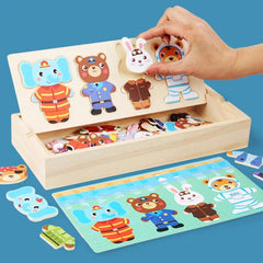 Little Bear Dress-Up Jigsaw Puzzle: Creative Educational Toy for Kids