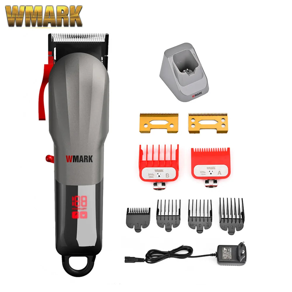 WMARK NG-115 New Arrivas Rechargeable Hair Clipper Cordless Hair Trimmer With LED Display