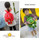 Toddler Boys Girls Kawaii Backpack Plush Dinosaur Schoolbag