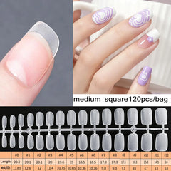 Crystal Clear Coffin Press-On Nails: Effortless Instant Glam