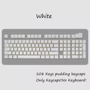 Enhanced Gaming Pudding Keycaps Dual-Color Backlit Set