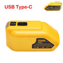 Dewalt DCB090 Power Converter Dual USB Adapter LED Light