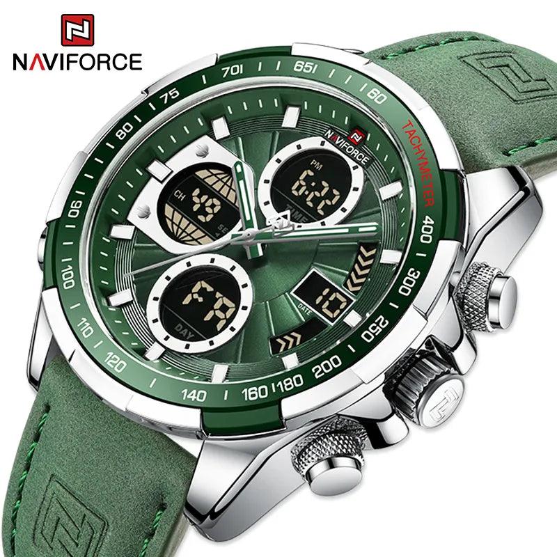 Luxury NAVIFORCE Men's Sports Chronograph Watch: Elegant Waterproof Quartz Wristwatch  ourlum.com   
