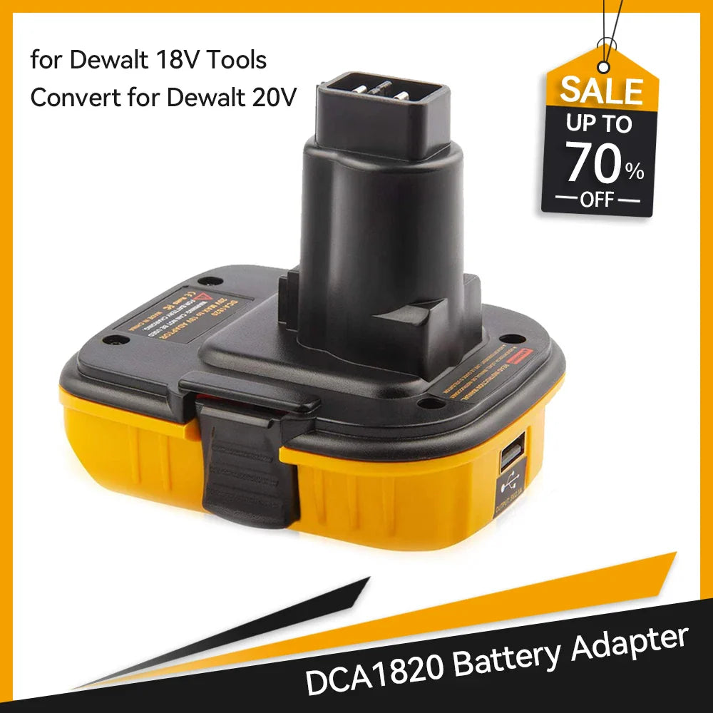 DCA1820 20V Battery Adapter for Dewalt 18V Tools