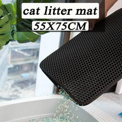 Cat Litter Mat Double Layer Waterproof Nonslip Pet Clean Supplies