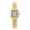 Golden Square Roman Scale Watch Elegant Luxury Timepiece