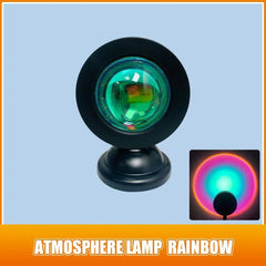 Sunset Rainbow LED Projector: Vibrant Rainbow Colors for Home Decor & Parties