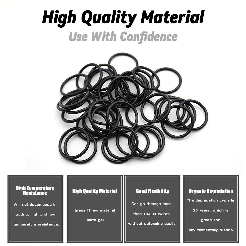Nitrile Rubber O-Ring Sealing Kit - 225 Pieces  ourlum.com   