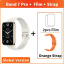 Xiaomi Mi Band Pro: Vibrant AMOLED Display, GPS Fitness Tracker.  ourlum.com Ivory N Orange Strap CHINA 