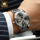 OLEVS Golden Luxury Waterproof Mechanical Watch Stainless Steel