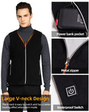 10 Areas Heated Vest Men Women USB Electric Self Heating Vest